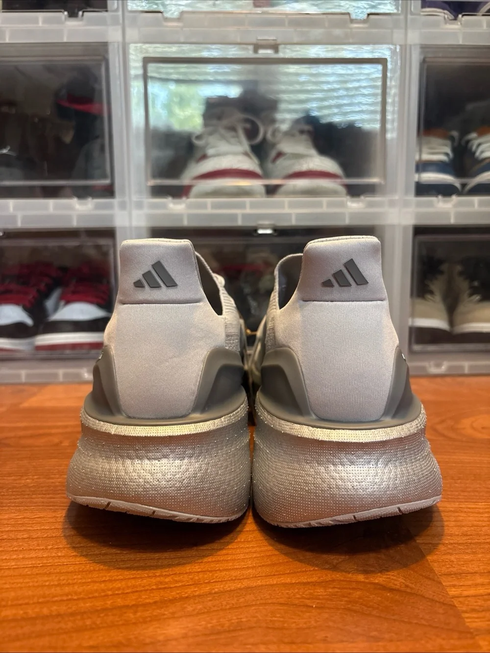 adidas Ultraboost 5X Grey/Halo Silver Reflective JQ9077 Running Shoes Mens Sz 12